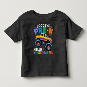 T-shirt Pour Les Tous Petits Au revoir camion monstre de fin de pré-maternelle 