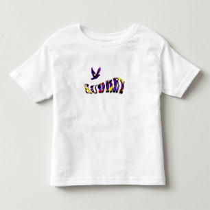 T-shirt Pour Les Tous Petits Audrey, Filles Nom Texte Fabriqué Avec Des Pansies