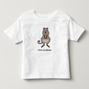 T-shirt Pour Les Tous Petits Australie - Mignonne J'aime QUOKKAS - Faune -