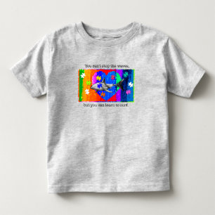 T-shirt Pour Les Tous Petits Autisme Requin 3T GRIS