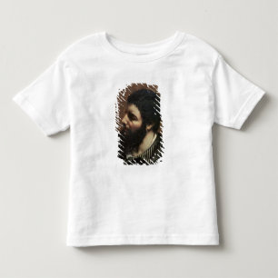 T-shirt Pour Les Tous Petits Autoportrait avec le collier rayé