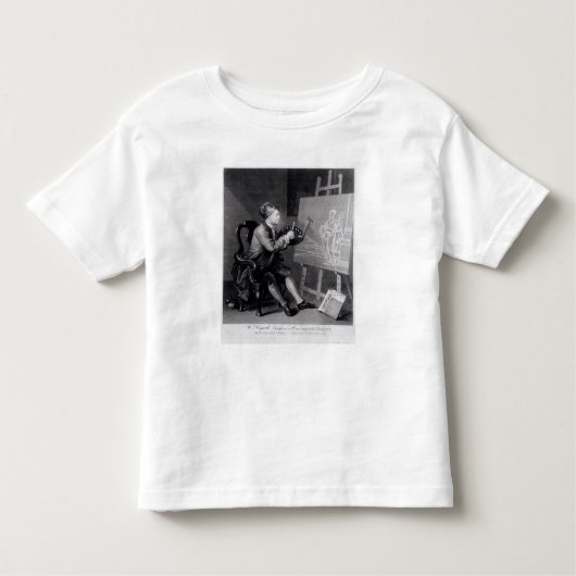 T-shirt Pour Les Tous Petits Autoportrait peignant la Muse comique (Devant)
