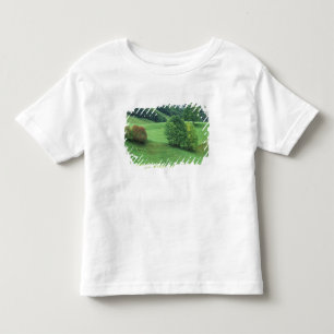 T-shirt Pour Les Tous Petits Autriche. Colline verte en pente et arbres