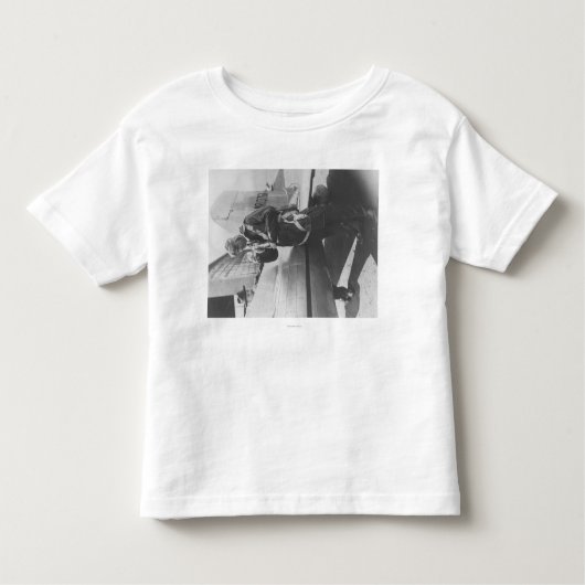 T-shirt Pour Les Tous Petits Avion pilote d'embarquement de Howard Hughes (Devant)