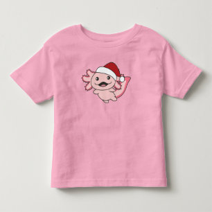 T-shirt Pour Les Tous Petits Axolotl Joyeux Noël hiver Axolotl
