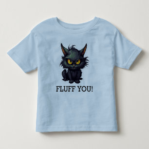 T-shirt Pour Les Tous Petits Baby Black Cat Design - Toddler Fine Jersey T-Shir