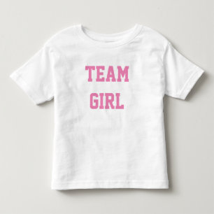 T-shirt Pour Les Tous Petits Baby Gender Reveal Party Shirt Team FILLE