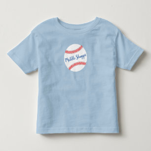 T-shirt Pour Les Tous Petits Baby Shower de baseball Petit frappeur