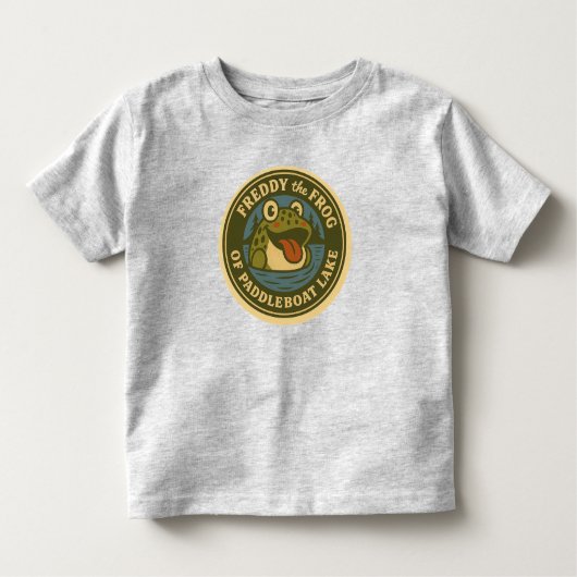 T-shirt Pour Les Tous Petits Baby's Tee Freddy Frog Tee of Paddleboat Lake (Devant)