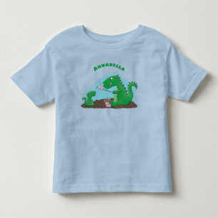 T-shirt Pour Les Tous Petits Baguettes mignonnes grillant des marshmallows dess