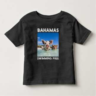 T-shirt Pour Les Tous Petits Bahamas Pigs de natation Exuma