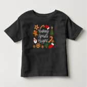 T-shirt Pour Les Tous Petits Baking Spirits Bright Gingerbread Noël Cookie (Devant)