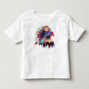 T-shirt Pour Les Tous Petits Bald Eagle géométrique Prismatic Design-80590