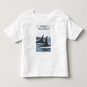 T-shirt Pour Les Tous Petits Baleines #1 - Juneau, Alaska d'orque