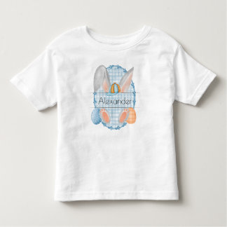 T-shirt Pour Les Tous Petits Balise de nom personnalisé Lapin garçon de Pâques