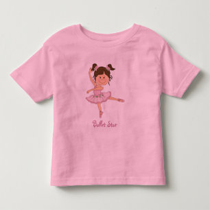 T-shirt Pour Les Tous Petits Ballerina rose 1 étoile de ballet