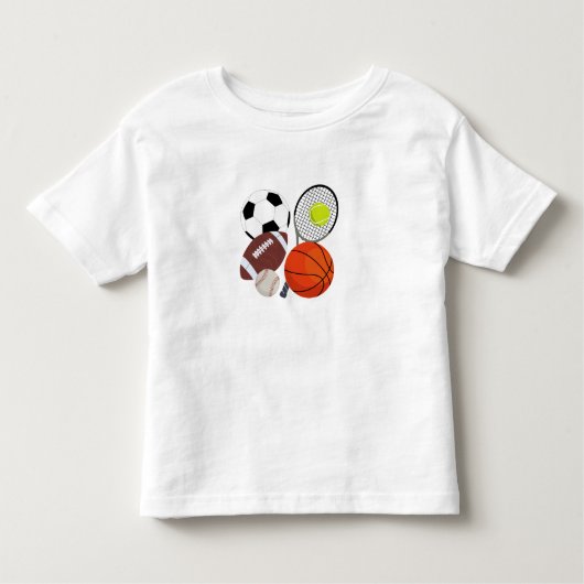 T-shirt Pour Les Tous Petits Balles sportives (Devant)