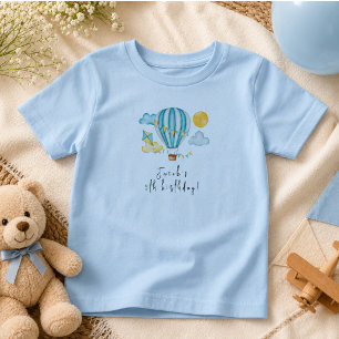 T-shirt Pour Les Tous Petits Ballon à air chaud aquarelle Enfant 5ème anniversa