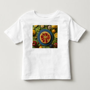 T-shirt Pour Les Tous Petits bambou avec nourriture