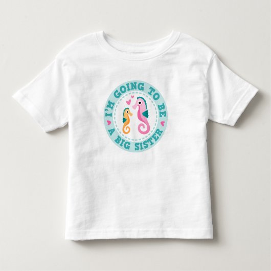 T-shirt Pour Les Tous Petits Bande dessinée mignonne Im d'hippocampe allant (Devant)