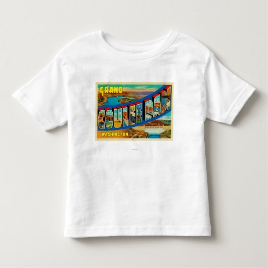T-shirt Pour Les Tous Petits Barrage grand de Coulee, Washington 2 (Devant)