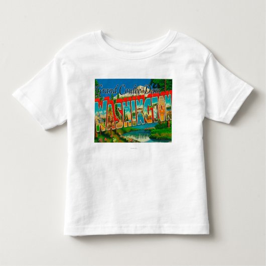 T-shirt Pour Les Tous Petits Barrage grand de Coulee, Washington - grande (Devant)