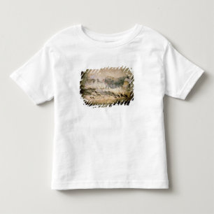 T-shirt Pour Les Tous Petits Basculez la peinture d'une vache noire, c.17000