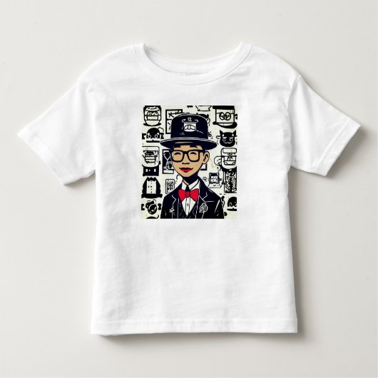 T-shirt Pour Les Tous Petits Basquiat Inspiré Mode : Tee graphique pour l'art L (Devant)