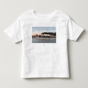 T-shirt Pour Les Tous Petits Bateau à  vapeur de Kennedy partant pour Bremert