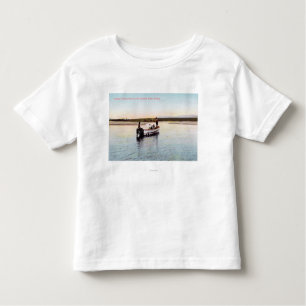 T-shirt Pour Les Tous Petits Bateau de pêche esquimau sur la rivière