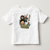 T-shirt Pour Les Tous Petits Bateau pirate et pirate (Devant)