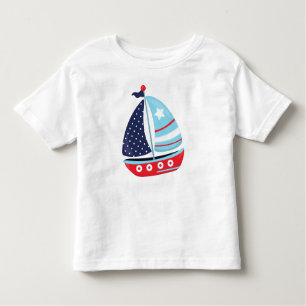 T-shirt Pour Les Tous Petits Bateau, Voile, Voile, Bateau, Bateau, Bateau, Voil
