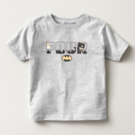 T-shirt Pour Les Tous Petits Batman | Quatrième anniversaire (Devant)