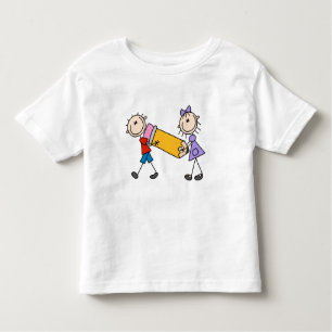 T-shirt Pour Les Tous Petits Bâtons Enfants avec crayon