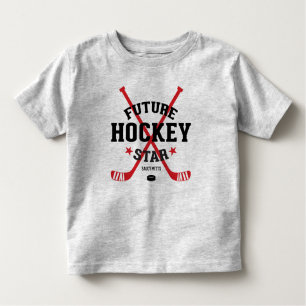 T-shirt Pour Les Tous Petits Bâtons rouges du futur joueur étoilé de hockey