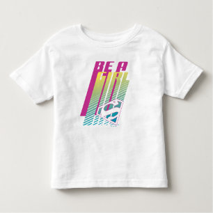 T-shirt Pour Les Tous Petits "Be A Girl" Supergirl Graphic