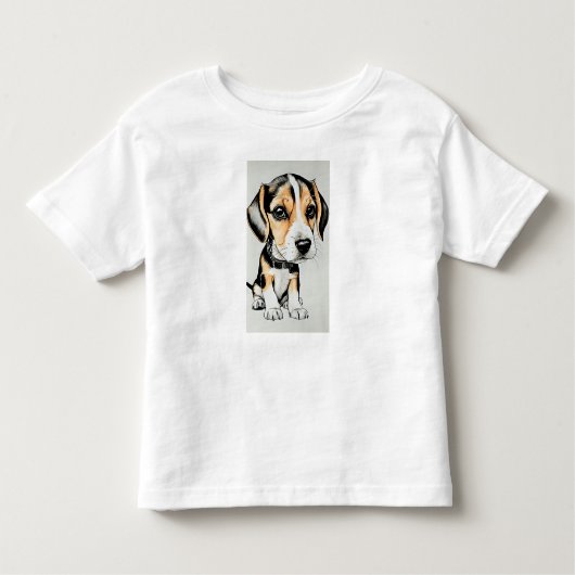 T-shirt Pour Les Tous Petits Beagle Puppy (Devant)