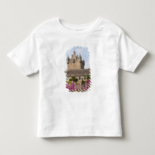 T-shirt Pour Les Tous Petits Beaux jardins et château célèbre en Écosse 2