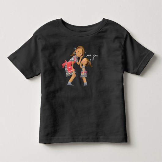 T-shirt Pour Les Tous Petits bébé amour  (Devant)