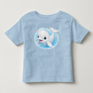 T-shirt Pour Les Tous Petits Bébé béluga baleine adorable