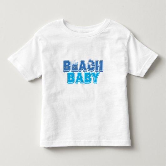 T-shirt Pour Les Tous Petits Bébé de plage (Devant)