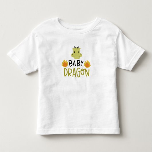 T-shirt Pour Les Tous Petits Bébé dragon (Devant)