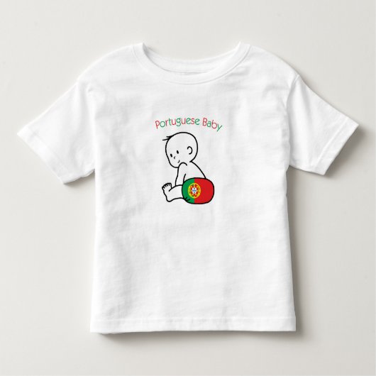 T-shirt Pour Les Tous Petits Bébé portugais (Devant)