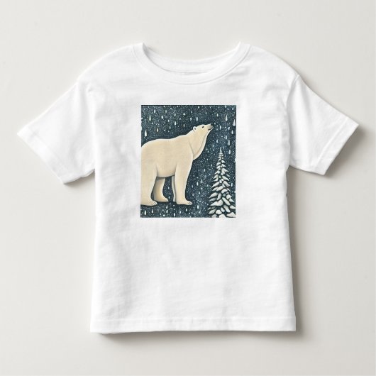 T-shirt Pour Les Tous Petits Belle Ours Polaire Artique (Devant)
