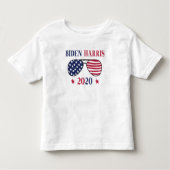 T-shirt Pour Les Tous Petits Biden Harris 2020 (Devant)