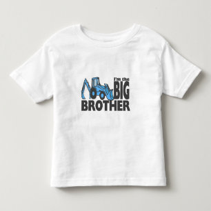 T-shirt Pour Les Tous Petits Big Brother Backhoe