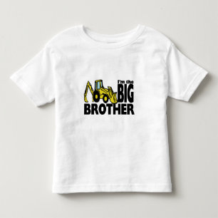 T-shirt Pour Les Tous Petits Big Brother Backhoe