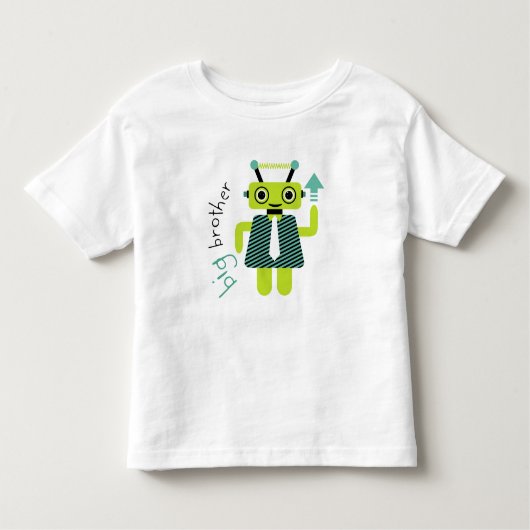T-shirt Pour Les Tous Petits Big Brother Beep Beep le robot (Devant)