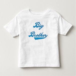 T-shirt Pour Les Tous Petits Big Brother Blue Text