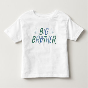 T-shirt Pour Les Tous Petits Big Brother coloré type brillant